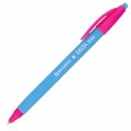 Ручка шариковая масляная автоматическая BRAUBERG "Delta Mix", СИНЯЯ, корпус soft-touch ассорти, узел 0,7 мм, линия письма 0,35 мм, 143340, OBPR366 143340
