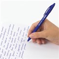 Ручка шариковая масляная автоматическая BRAUBERG "Delta", СИНЯЯ, soft-touch, узел 0,7 мм, линия письма 0,35 мм, 143339, OBPR365 143339