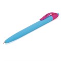 Ручка шариковая масляная автоматическая BRAUBERG "FRUITY RX", СИНЯЯ, soft-touch, узел 0,7 мм, линия письма 0,35 мм, 142656 142656