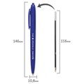 Ручка шариковая масляная автоматическая BRAUBERG "Sky Blue", СИНЯЯ, soft-touch, узел 0,7 мм, линия письма 0,35 мм, 142946 142946