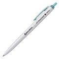 Ручка шариковая масляная автоматическая BRAUBERG "Sky White", СИНЯЯ, клип ассорти, узел 0,7 мм, линия письма 0,35 мм, 142950 142950