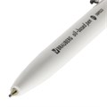 Ручка шариковая масляная автоматическая BRAUBERG "Sky White", СИНЯЯ, клип ассорти, узел 0,7 мм, линия письма 0,35 мм, 142950 142950