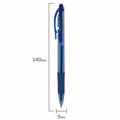 Ручка шариковая масляная автоматическая с грипом PENTEL (Япония) "Fine Line", СИНЯЯ, линия письма 0,27 мм, BK417-CN 142665