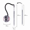 Ручка шариковая настольная BRAUBERG "Counter Pen", СИНЯЯ, пружинка, корпус серебристый, 0,5 мм, 143258 143258