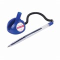 Ручка шариковая настольная BRAUBERG "Counter Pen", СИНЯЯ, пружинка, корпус синий, 0,5 мм, 143259 143259