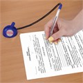 Ручка шариковая настольная BRAUBERG "Counter Pen", СИНЯЯ, пружинка, корпус синий, 0,5 мм, 143259 143259