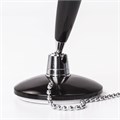 Ручка шариковая настольная BRAUBERG "Стенд-Пен Блэк1", СИНЯЯ, цепочка, корпус черный, линия письма 0,5 мм, 140889 140889