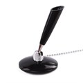 Ручка шариковая настольная BRAUBERG "Стенд-Пен Блэк1", СИНЯЯ, цепочка, корпус черный, линия письма 0,5 мм, 140889 140889