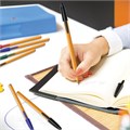 Ручка шариковая BIC "Orange", СИНЯЯ, корпус оранжевый, узел 0,8 мм, линия письма 0,3 мм, 8099221 140057