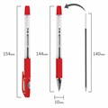 Ручка шариковая BRAUBERG "BP-GT", КРАСНАЯ, корпус прозрачный, евронаконечник 0,7 мм, линия письма 0,35 мм, 144007 144007