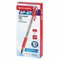 Ручка шариковая BRAUBERG "BP-GT", КРАСНАЯ, корпус прозрачный, евронаконечник 0,7 мм, линия письма 0,35 мм, 144007 144007