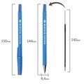 Ручка шариковая BRAUBERG "Capital blue", СИНЯЯ, корпус soft-touch голубой, узел 0,7 мм, линия письма 0,35 мм, 142493 142493