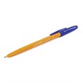 Ручка шариковая BRAUBERG "Carina Orange", СИНЯЯ, корпус оранжевый, узел 1 мм, линия письма 0,5 мм, 141668 141668