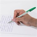 Ручка шариковая BRAUBERG "M-500 CLASSIC", ЗЕЛЕНАЯ, корпус прозрачный, узел 0,7 мм, линия письма 0,35 мм, 143447 143447