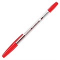 Ручка шариковая BRAUBERG "M-500 CLASSIC", КРАСНАЯ, корпус прозрачный, узел 0,7 мм, линия письма 0,35 мм, 143446 143446