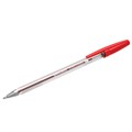 Ручка шариковая BRAUBERG "M-500 CLASSIC", КРАСНАЯ, корпус прозрачный, узел 0,7 мм, линия письма 0,35 мм, 143446 143446
