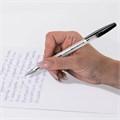 Ручка шариковая BRAUBERG "M-500 CLASSIC", ЧЕРНАЯ, корпус прозрачный, узел 0,7 мм, линия письма 0,35 мм, 143445 143445
