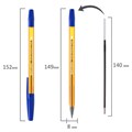 Ручка шариковая BRAUBERG "M-500 ORANGE TONE", СИНЯЯ, корпус тонированный оранжевый, узел 0,7 мм, линия письма 0,35 мм, 143451 143451