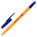 Ручка шариковая BRAUBERG "ORANGE Line", СИНЯЯ, корпус оранжевый, узел 1 мм, линия письма 0,5 мм, 143331 143331