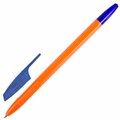 Ручка шариковая BRAUBERG "X-333 ORANGE", 12+1 В ПОДАРОК!, синяя, КОМПЛЕКТ 13 шт., узел 0,7 мм, линия 0,35 мм, 144254 144254