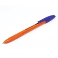Ручка шариковая BRAUBERG "X-333 Orange", СИНЯЯ, корпус оранжевый, узел 0,7 мм, линия письма 0,35 мм, 142409 142409