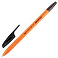 Ручка шариковая BRAUBERG "X-333 Orange", ЧЕРНАЯ, корпус оранжевый, узел 0,7 мм, линия письма 0,35 мм, 142410 142410