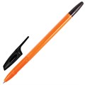 Ручка шариковая BRAUBERG "X-333 Orange", ЧЕРНАЯ, корпус оранжевый, узел 0,7 мм, линия письма 0,35 мм, 142410 142410