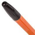 Ручка шариковая BRAUBERG "X-333 Orange", ЧЕРНАЯ, корпус оранжевый, узел 0,7 мм, линия письма 0,35 мм, 142410 142410