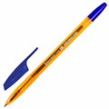 Ручка шариковая BRAUBERG "X-333" AMBER, СИНЯЯ, корпус тонированный оранжевый, узел 0,7 мм, линия письма 0,35 мм, 142832 142832