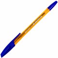 Ручка шариковая BRAUBERG "X-333" AMBER, СИНЯЯ, корпус тонированный оранжевый, узел 0,7 мм, линия письма 0,35 мм, 142832 142832