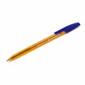 Ручка шариковая BRAUBERG "X-333" AMBER, СИНЯЯ, корпус тонированный оранжевый, узел 0,7 мм, линия письма 0,35 мм, 142832 142832