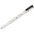 Ручка шариковая BRAUBERG SOFT TOUCH GRIP "CONFETTI", СИНЯЯ, мягкое покрытие, узел 0,7 мм, 143723 143723