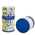 Ручка шариковая BRAUBERG SOFT TOUCH GRIP "DOTS", СИНЯЯ, мягкое покрытие, ассорти, узел 0,7 мм, 143722 143722