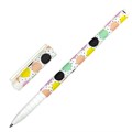 Ручка шариковая BRAUBERG SOFT TOUCH GRIP "DOTS", СИНЯЯ, мягкое покрытие, ассорти, узел 0,7 мм, 143722 143722