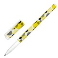 Ручка шариковая BRAUBERG SOFT TOUCH GRIP "DOTS", СИНЯЯ, мягкое покрытие, ассорти, узел 0,7 мм, 143722 143722