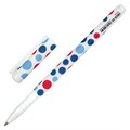 Ручка шариковая BRAUBERG SOFT TOUCH GRIP "DOTS", СИНЯЯ, мягкое покрытие, ассорти, узел 0,7 мм, 143722 143722