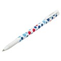 Ручка шариковая BRAUBERG SOFT TOUCH GRIP "DOTS", СИНЯЯ, мягкое покрытие, ассорти, узел 0,7 мм, 143722 143722