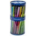 Ручка шариковая BRAUBERG SOFT TOUCH GRIP "GRADE NEON", СИНЯЯ, мягкое покрытие, ассорти, узел 0,7 мм, 143710 143710