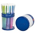 Ручка шариковая BRAUBERG SOFT TOUCH GRIP "GRADE PASTEL", СИНЯЯ, мягкое покрытие, ассорти, узел 0,7 мм, 143711 143711