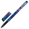 Ручка шариковая BRAUBERG SOFT TOUCH GRIP "SPACE", СИНЯЯ, мягкое покрытие, узел 0,7 мм, 143714 143714