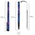 Ручка шариковая BRAUBERG SOFT TOUCH GRIP "SPACE", СИНЯЯ, мягкое покрытие, узел 0,7 мм, 143714 143714