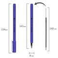 Ручка шариковая BRAUBERG SOFT TOUCH STICK "METALLIC", СИНЯЯ, мягкое покрытие, корпус ассорти, узел 0,7 мм, 143699 143699