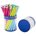 Ручка шариковая BRAUBERG SOFT TOUCH STICK "NEON", СИНЯЯ, мягкое покрытие, корпус ассорти, узел 0,7 мм, 143697 143697
