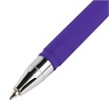 Ручка шариковая BRAUBERG SOFT TOUCH STICK "NEON", СИНЯЯ, мягкое покрытие, корпус ассорти, узел 0,7 мм, 143697 143697