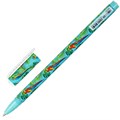Ручка шариковая BRAUBERG SOFT TOUCH STICK "PARROTS", СИНЯЯ, мягкое покрытие, узел 0,7 мм, 143706 143706