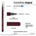 Ручка шариковая BRUNO VISCONTI PointWrite, СИНЯЯ, Original, корпус ассорти, линия письма 0,38 мм, 20-0210 143619