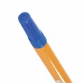 Ручка шариковая STAFF "Basic BP-03 Orange", СИНЯЯ, корпус оранжевый, узел 1 мм, линия письма 0,5 мм, 143741 143741