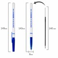 Ручка шариковая STAFF "Basic BP-244", СИНЯЯ, корпус белый, узел 0,7 мм, линия письма 0,35 мм, 142286 142286