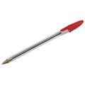 Ручка шариковая STAFF "Basic Budget BP-04", КРАСНАЯ, линия письма 0,5 мм, с штрихкодом, 143870 143870