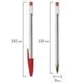 Ручка шариковая STAFF "Basic Budget BP-04", КРАСНАЯ, линия письма 0,5 мм, с штрихкодом, 143870 143870